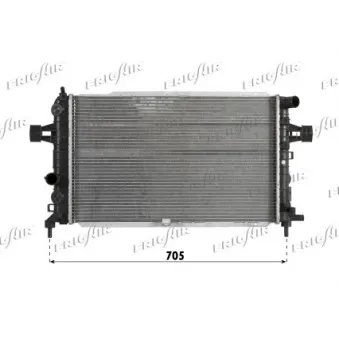 Radiateur, refroidissement du moteur FRIGAIR 0107.3091