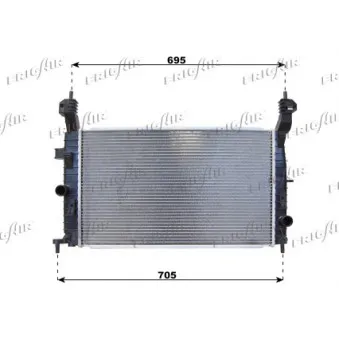 Radiateur, refroidissement du moteur FRIGAIR 0107.3094