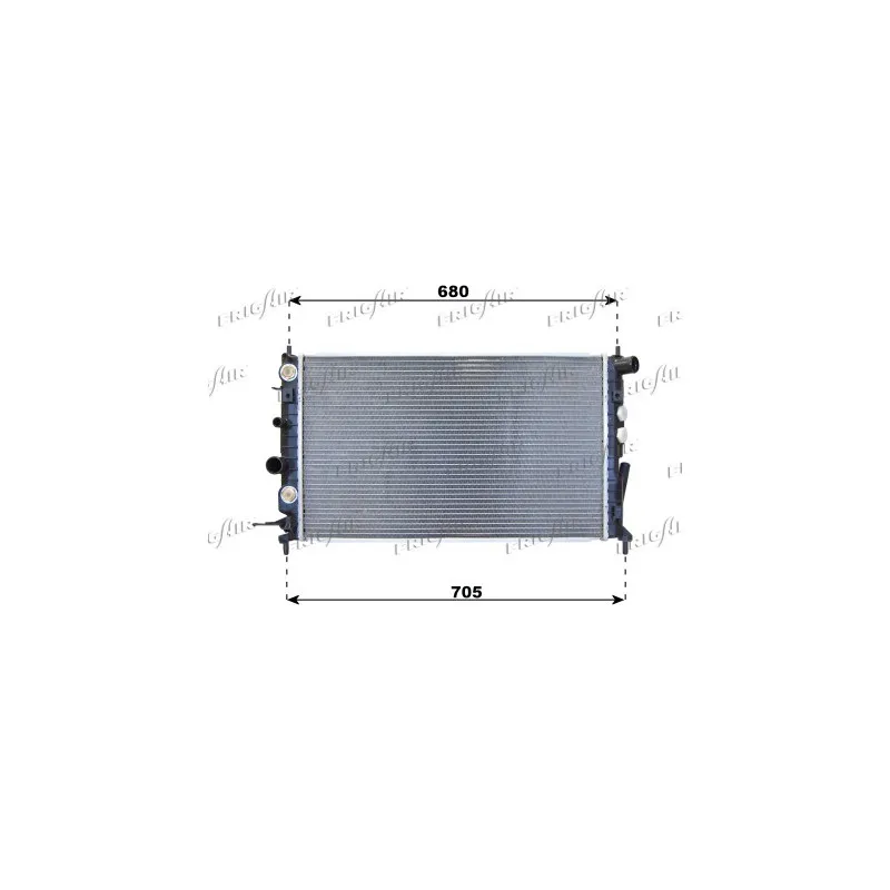 Radiateur, refroidissement du moteur FRIGAIR 0107.3096