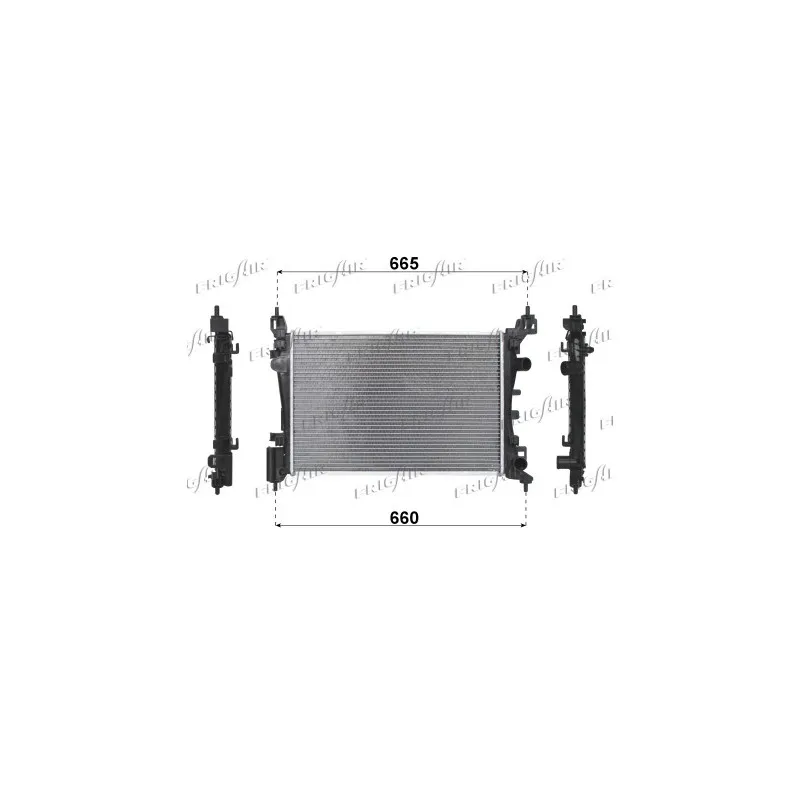 Radiateur, refroidissement du moteur FRIGAIR 0107.3101