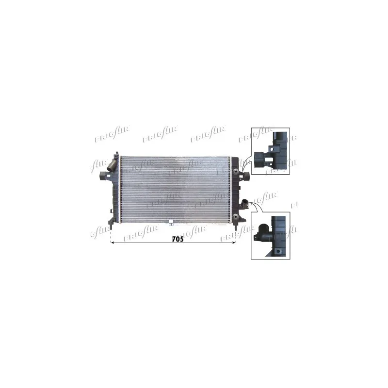 Radiateur, refroidissement du moteur FRIGAIR 0107.3116