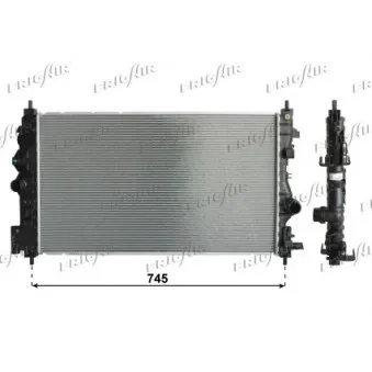 Radiateur, refroidissement du moteur FRIGAIR 0107.3120