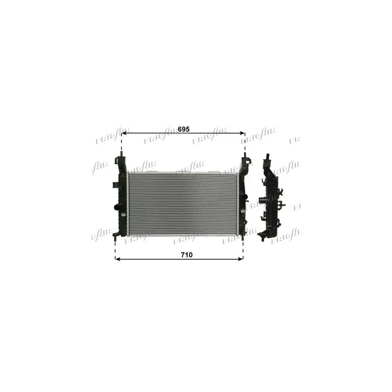 Radiateur, refroidissement du moteur FRIGAIR 0107.3122