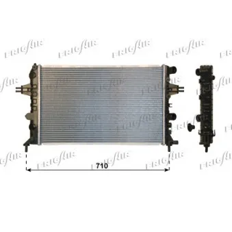 Radiateur, refroidissement du moteur FRIGAIR 0107.3126