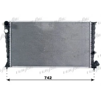 Radiateur, refroidissement du moteur FRIGAIR 0108.3002