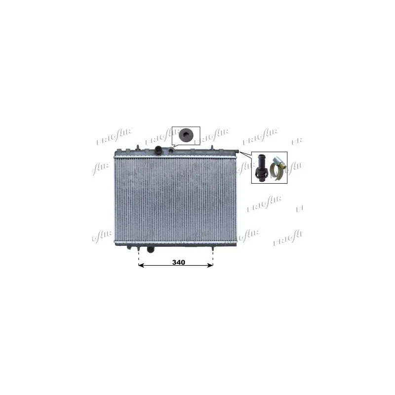 Radiateur, refroidissement du moteur FRIGAIR 0108.3035