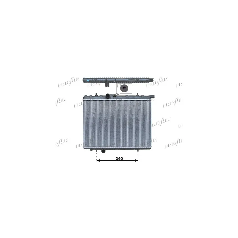 Radiateur, refroidissement du moteur FRIGAIR 0108.3036
