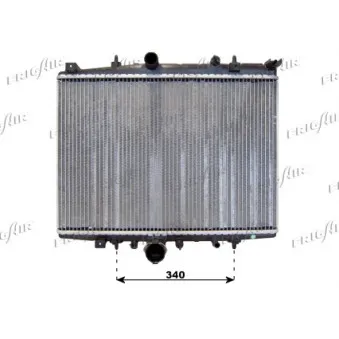Radiateur, refroidissement du moteur FRIGAIR 0108.3077
