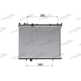 Radiateur, refroidissement du moteur FRIGAIR 0108.3080