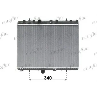 Radiateur, refroidissement du moteur FRIGAIR 0108.3081