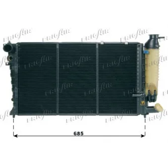 Radiateur, refroidissement du moteur FRIGAIR 0108.3363