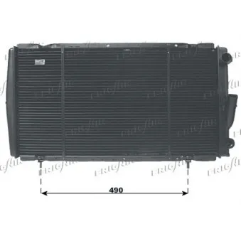 Radiateur, refroidissement du moteur FRIGAIR 0109.2045