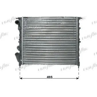 Radiateur, refroidissement du moteur FRIGAIR 0109.3049