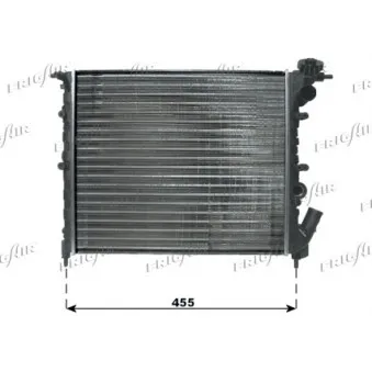Radiateur, refroidissement du moteur FRIGAIR 0109.3052