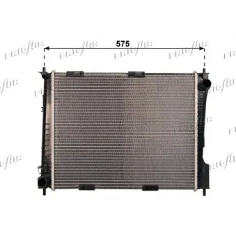Radiateur, refroidissement du moteur FRIGAIR 0109.3101