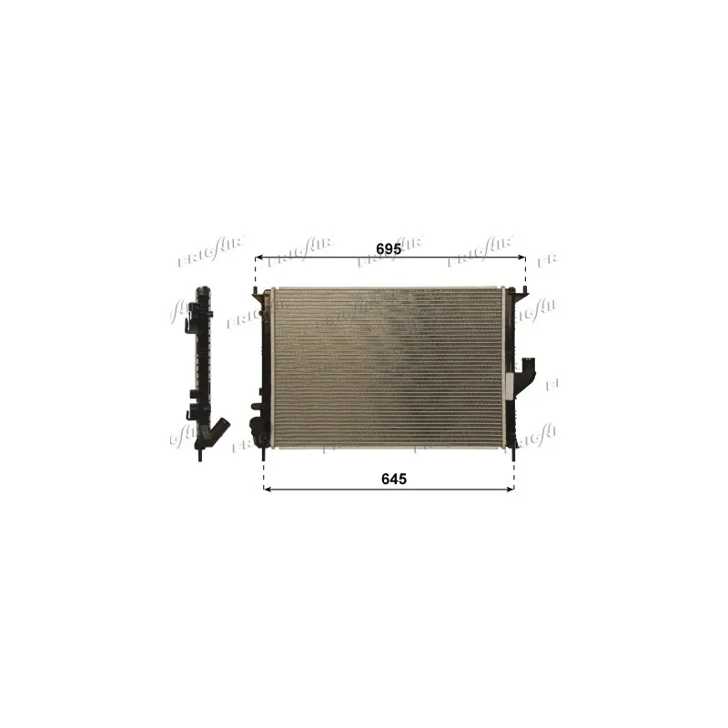 Radiateur, refroidissement du moteur FRIGAIR 0109.3105