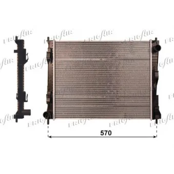 Radiateur, refroidissement du moteur FRIGAIR 0109.3109