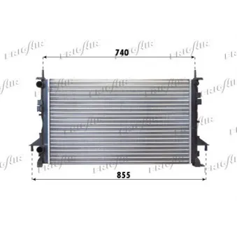 Radiateur, refroidissement du moteur FRIGAIR 0109.3114