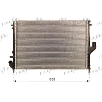 Radiateur, refroidissement du moteur FRIGAIR 0109.3115