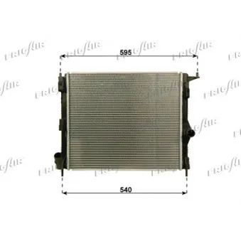 Radiateur, refroidissement du moteur FRIGAIR 0109.3116