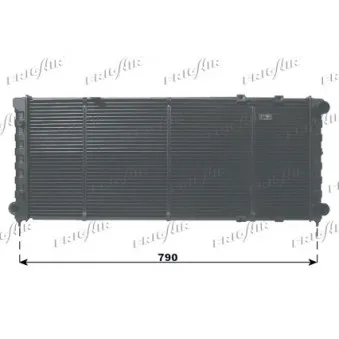 Radiateur, refroidissement du moteur FRIGAIR 0110.2043