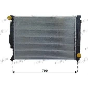 Radiateur, refroidissement du moteur FRIGAIR 0110.3006