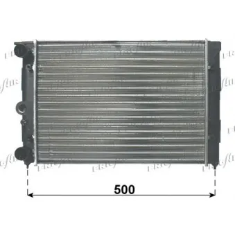 Radiateur, refroidissement du moteur FRIGAIR 0110.3088
