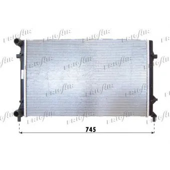Radiateur, refroidissement du moteur FRIGAIR 0110.3130