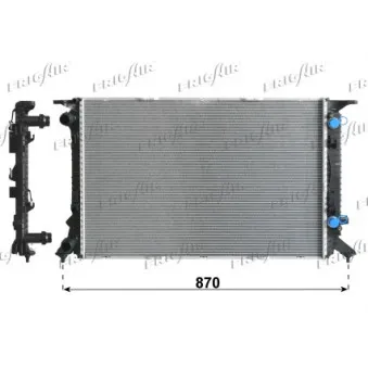 Radiateur, refroidissement du moteur FRIGAIR 0110.3143