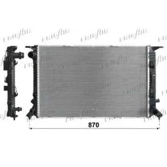 Radiateur, refroidissement du moteur FRIGAIR 0110.3144