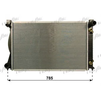 Radiateur, refroidissement du moteur FRIGAIR 0110.3153