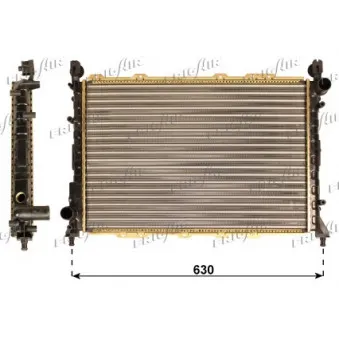 Radiateur, refroidissement du moteur FRIGAIR 0113.3023