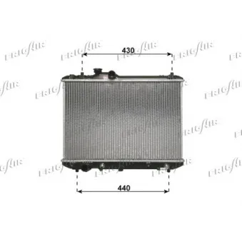 Radiateur, refroidissement du moteur FRIGAIR 0114.3036