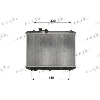 Radiateur, refroidissement du moteur FRIGAIR 0114.3037