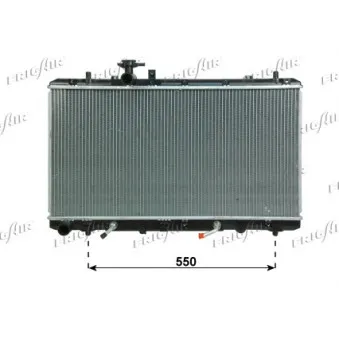 Radiateur, refroidissement du moteur FRIGAIR 0114.3039