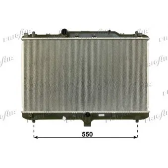 Radiateur, refroidissement du moteur FRIGAIR 0114.3040
