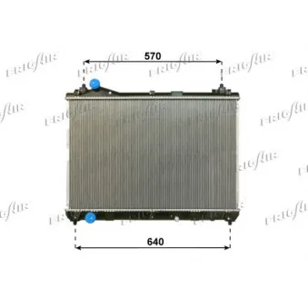 Radiateur, refroidissement du moteur FRIGAIR 0114.3041