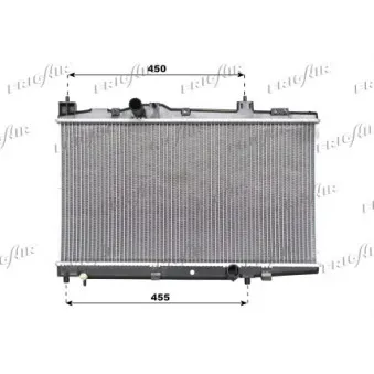 Radiateur, refroidissement du moteur FRIGAIR 0115.3009