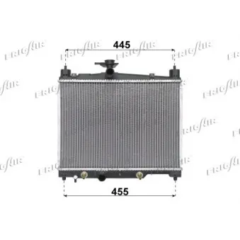 Radiateur, refroidissement du moteur FRIGAIR 0115.3014