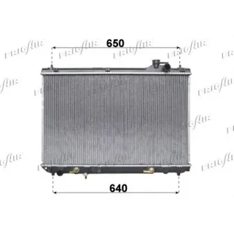 Radiateur, refroidissement du moteur FRIGAIR 0115.3084