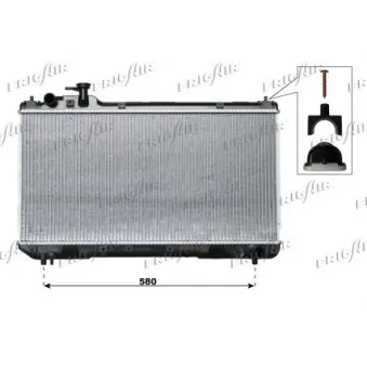 Radiateur, refroidissement du moteur FRIGAIR 0115.3096