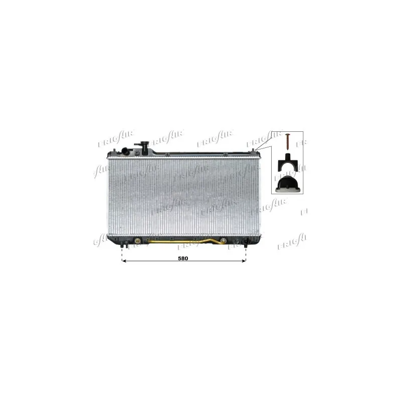 Radiateur, refroidissement du moteur FRIGAIR 0115.3105