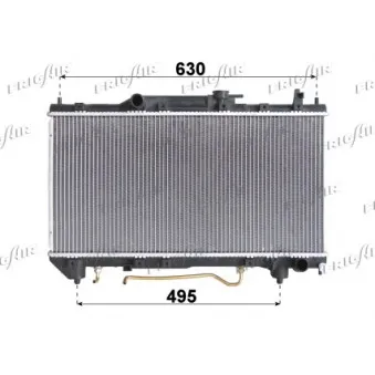 Radiateur, refroidissement du moteur FRIGAIR 0115.3127