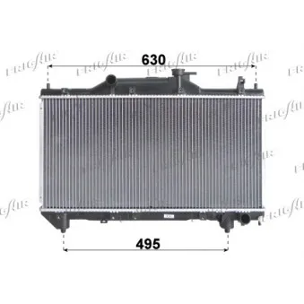 Radiateur, refroidissement du moteur FRIGAIR 0115.3136