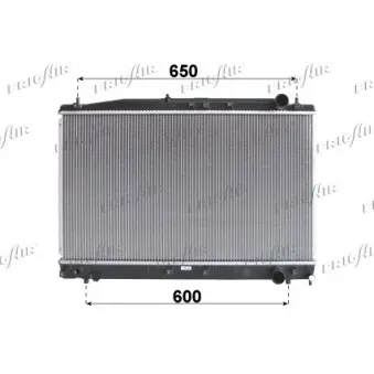 Radiateur, refroidissement du moteur FRIGAIR 0115.3139