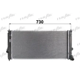 Radiateur, refroidissement du moteur FRIGAIR 0115.3148