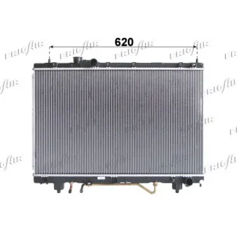 Radiateur, refroidissement du moteur FRIGAIR 0115.3164