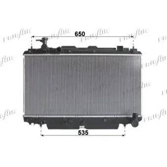 Radiateur, refroidissement du moteur FRIGAIR 0115.3168