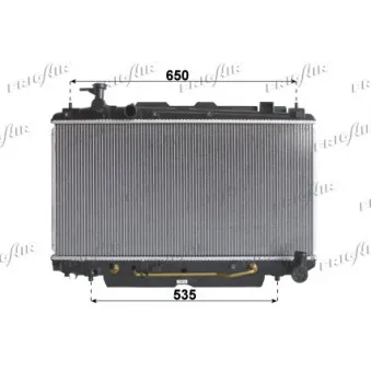 Radiateur, refroidissement du moteur FRIGAIR 0115.3170