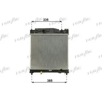 Radiateur, refroidissement du moteur FRIGAIR 0115.3184